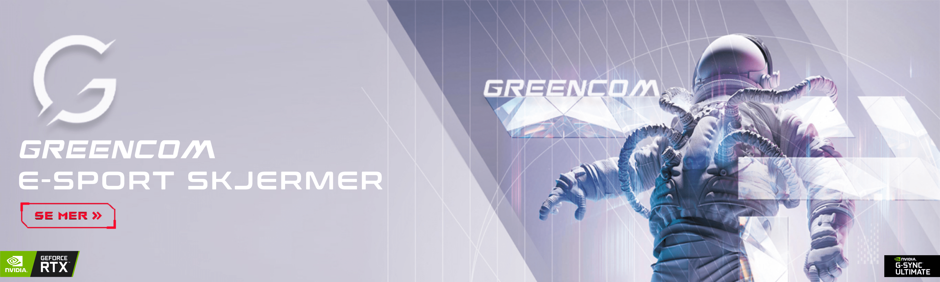 Greencom E-sport skjermer