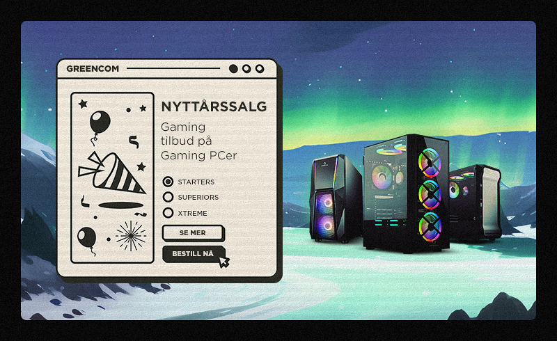 Greencom stasjonær Gaming PC