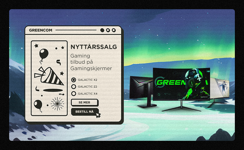 Greencom gamingskjermer